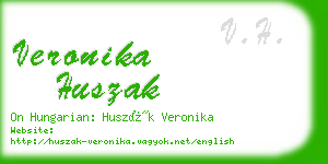 veronika huszak business card